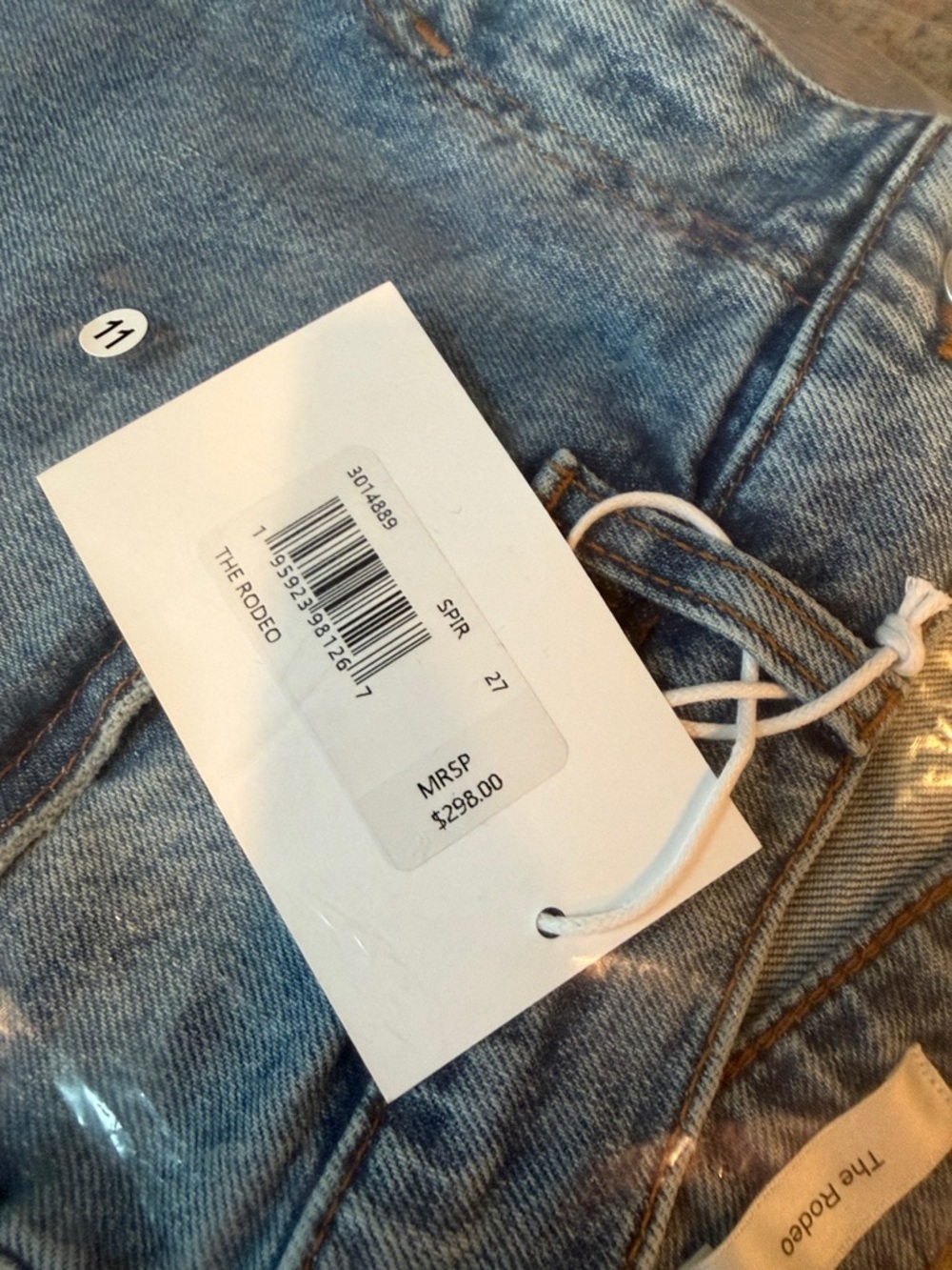 Frame The Rodeo Boot Cut Jeans in the color Spirit Light Wash Size 27 - Picture 5 of 7